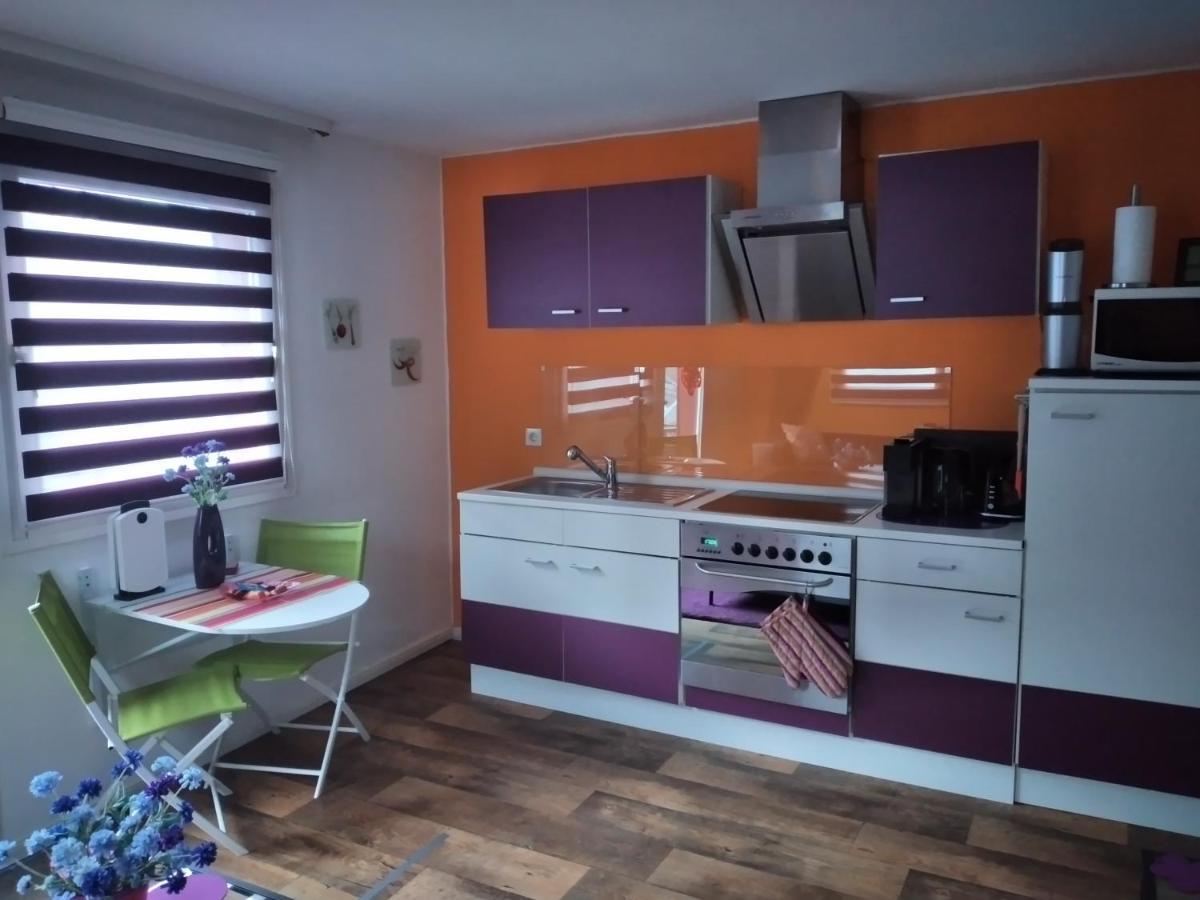 Ferienwohnung "Kunterbunt" Mit Burgblick Und Dachterrasse Monschau Eksteriør bilde