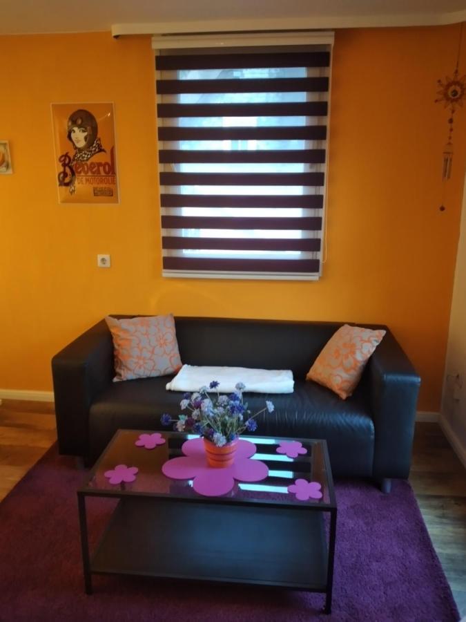 Ferienwohnung "Kunterbunt" Mit Burgblick Und Dachterrasse Monschau Eksteriør bilde